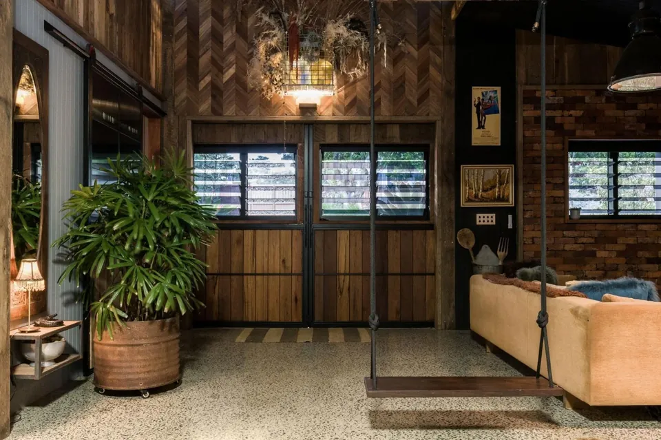 open-plan and warm, the way a barn should be