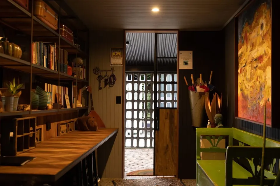 the foyer, where the good books live